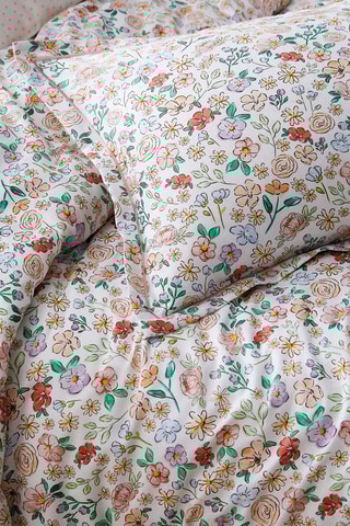 2 fundas de almohada de satén de algodón 200 hilos/cm² Prairie - Blanco