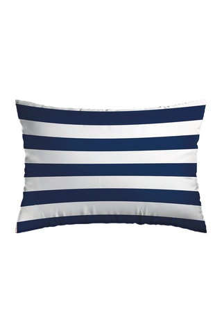 2 fundas de almohada de satén de algodón 200 hilos/cm² Marinière - Azul marino