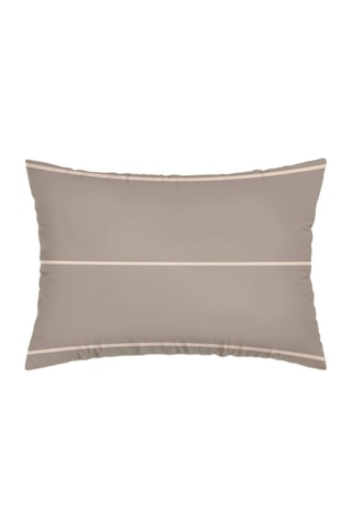 2 fundas de almohada de satén de algodón 80 hilos/cm² Margaux - Topo