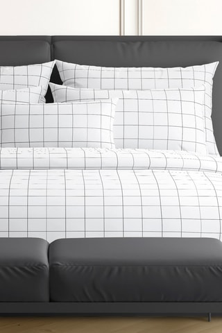 2 fundas de almohada de satén de algodón 200 hilos/cm² Noa - Blanco