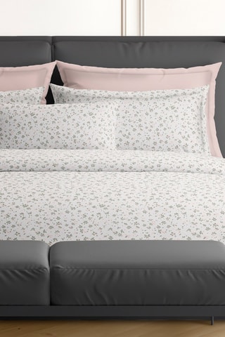 2 fundas de almohada de satén de algodón 80 hilos/cm² Jasmine - Blanco