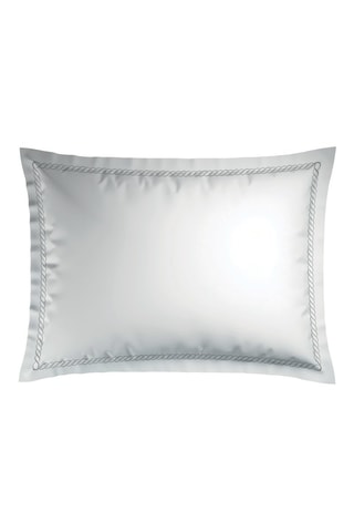 2 fundas de almohada de satén de algodón Eclat de soie - 80 hilos/cm² - Gris