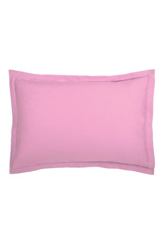 2 fundas de almohada de satén de algodón Uni - 80 hilos/cm² - Rosa