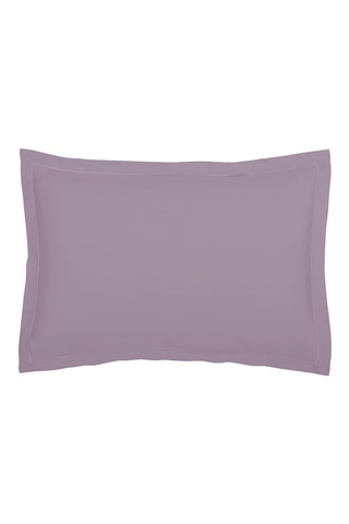 2 fundas de almohada de satén de algodón Uni - 80 hilos/cm² - Lila