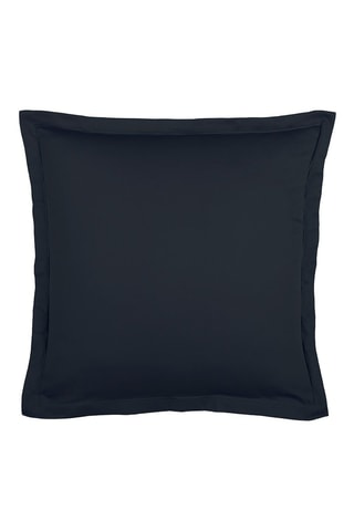 2 fundas de almohada de satén de algodón Uni - 80 hilos/cm² - Azul