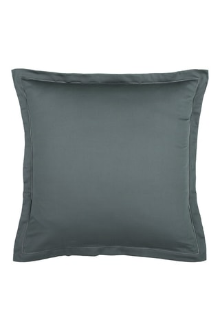2 fundas de almohada de satén de algodón Uni - 80 hilos/cm² - Gris