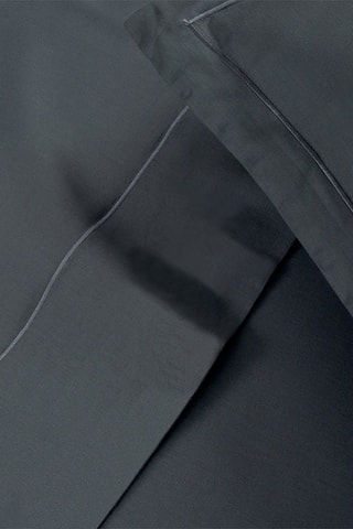 2 fundas de almohada de satén de algodón Uni - 80 hilos/cm² - Gris