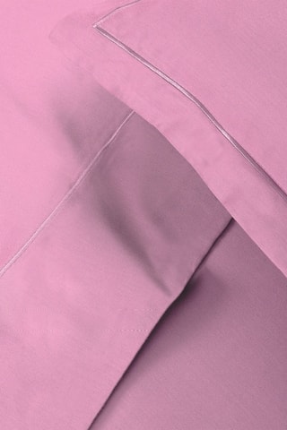 2 fundas de almohada de satén de algodón Uni - 80 hilos/cm² - Rosa