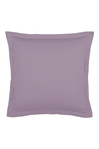 2 fundas de almohada de satén de algodón Uni - 80 hilos/cm² - Lila