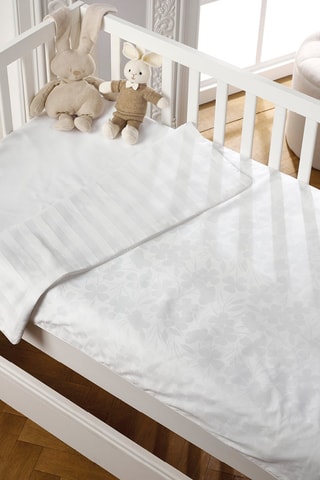 Juego de nórdico de satén de algodón 120 hilos/cm² Cresson de fontaine - Blanco