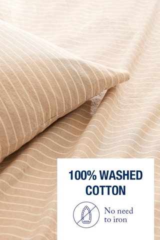 Juego de nórdico de satén de algodón 52 hilos/cm² Eugénie - Topo 