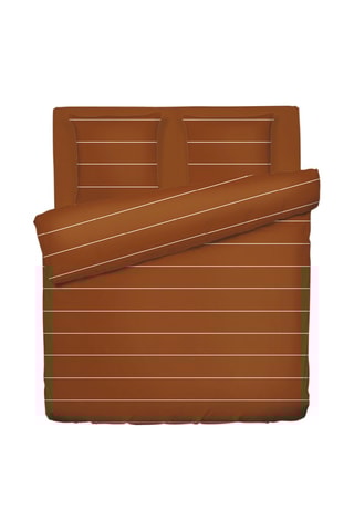 Juego de nórdico de satén de algodón 80 hilos/cm² Margaux - Marrón