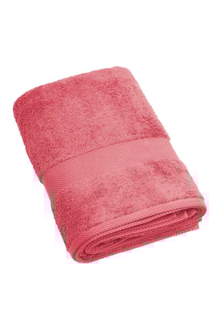 Toalla de baño 570 g/m² - Rosa hibisco - 100 x 150 cm