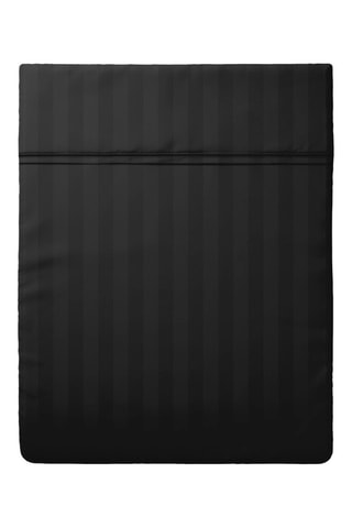 Sábana encimera de satén de algodón - 80 hilos/cm² - Negro