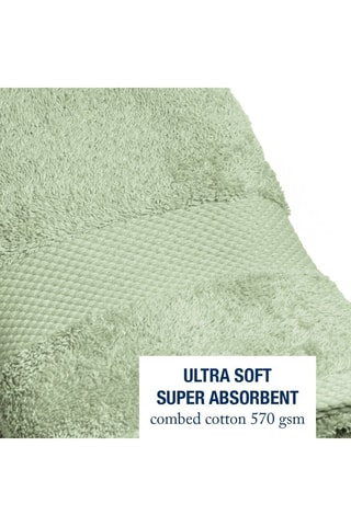 4 toallas - Verde almendra