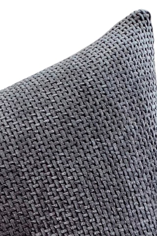 Funda de cojín Rosalie - 45 x 45 cm - Gris oscuro