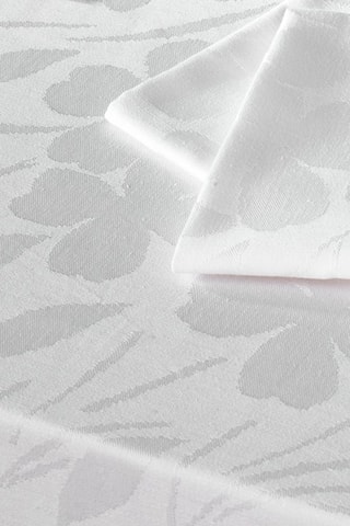 4 servilletas Jacquard Cresson de Fontaine - Blanco