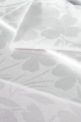 4 servilletas Jacquard Cresson de Fontaine - Blanco