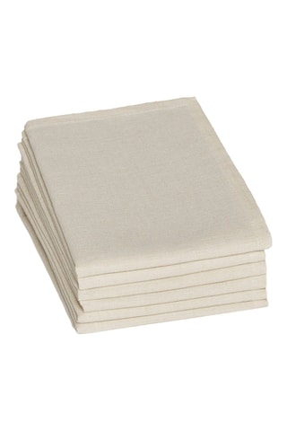 6 servilletas de tela - Blanco roto