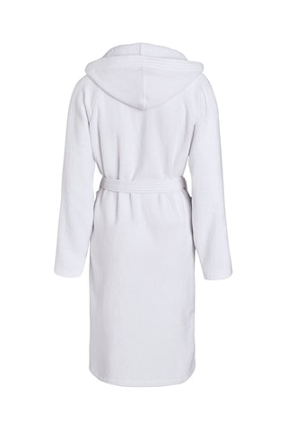Albornoz con capucha Blanco