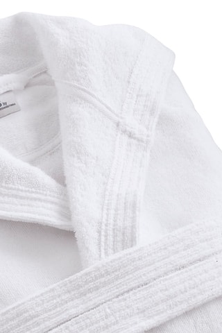 Albornoz con capucha Blanco