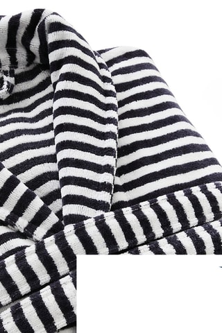 Albornoz con cuello de chal Nice - Azul oscuro