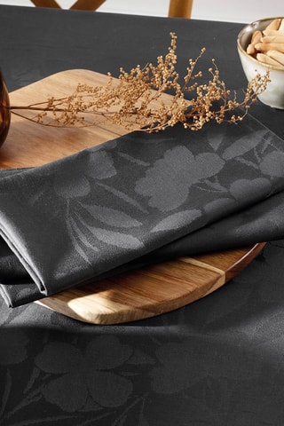 4 toallas de tocador Cresson de fontaine - Gris oscuro - 50 x 50 cm