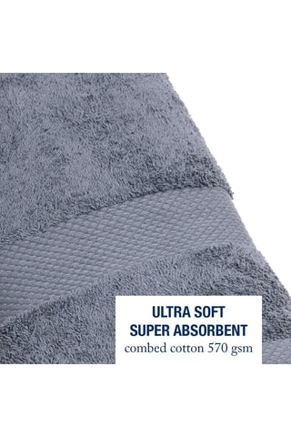 2 toallas de mano - Azul ­- 50 x 100 cm