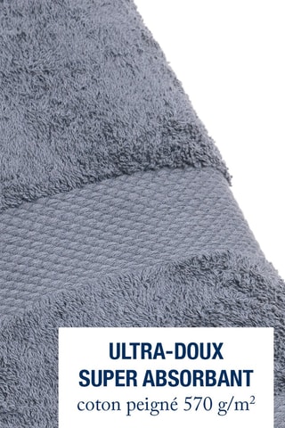 2 toallas de mano - Azul ­- 50 x 100 cm