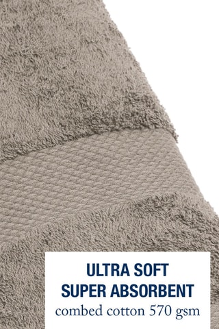 2 toallas de mano - Marrón - 50 x 100 cm