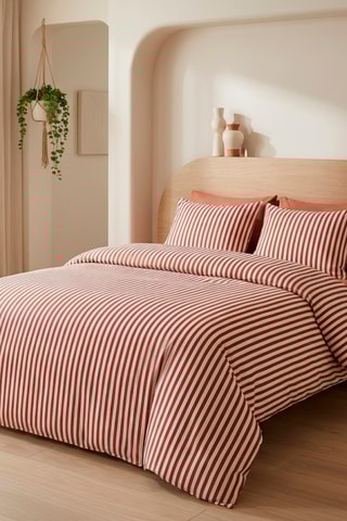 2 fundas de almohada de satén de algodón 80 hilos/cm² Mélya - Rojo