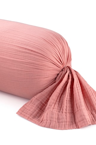 Funda de almohada de gasa de algodón 85 hilos/cm² Uni - Rosa