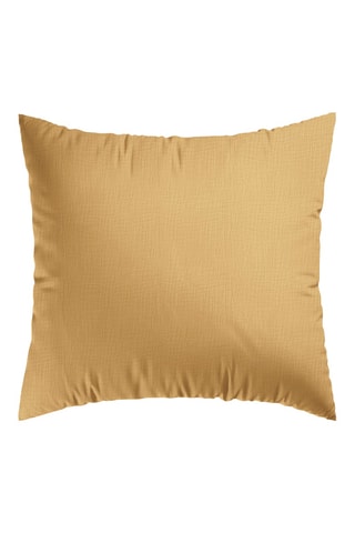 2 fundas de almohada de gasa de algodón 85 hilos/cm² Uni - Amarillo