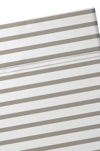 Sábana encimera de satén de algodón 80 hilos/cm² Marinière - Topo