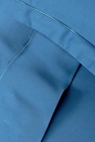 Sábana encimera de satén de algodón 80 hilos/cm² Uni 1 baratta - Azul
