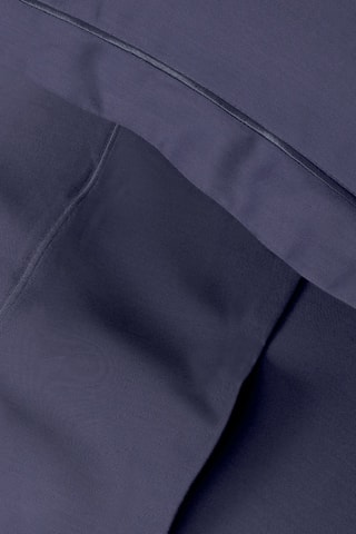 Sábana encimera de satén de algodón 80 hilos/cm²  Uni 1 baratta - Azul noche