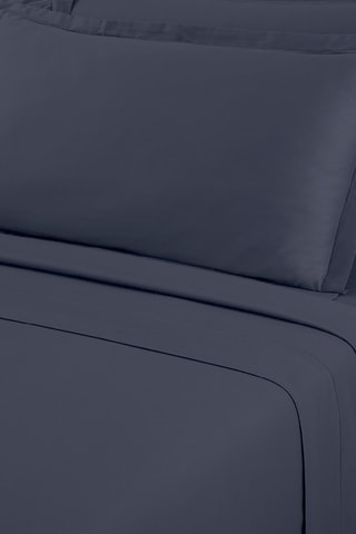 Sábana encimera de satén de algodón 80 hilos/cm²  Uni 1 baratta  - Gris oscuro