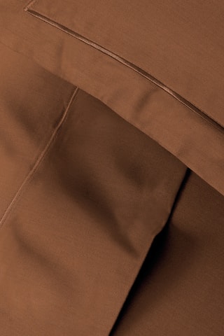 Sábana encimera de satén de algodón 80 hilos/cm²  Uni 1 baratta - Castaño