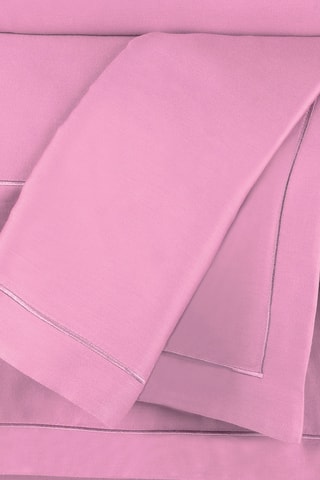 Sábana encimera de satén de algodón 80 hilos/cm²  Uni 1 baratta - Rosa