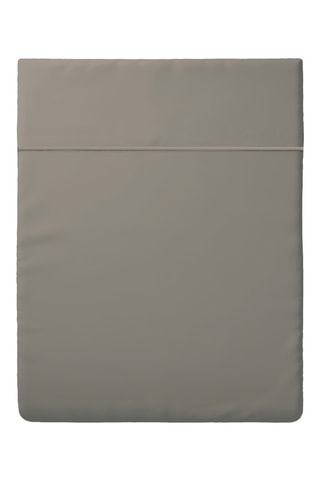 Sábana encimera de satén de algodón 80 hilos/cm²  Uni 1 baratta - Topo