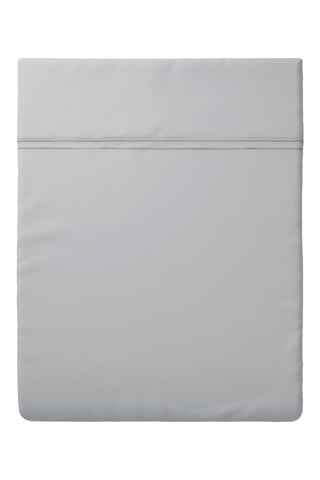 Sábana encimera de satén de algodón 80 hilos/cm² Liso - Gris