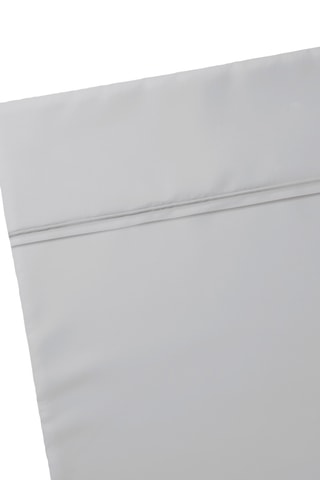 Sábana encimera de satén de algodón 80 hilos/cm² Liso - Gris