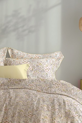 Juego de nórdico de satén de algodón 80 hilos/cm² Havre d'ambre - Blanco