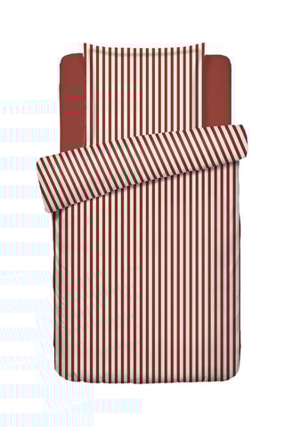 Juego de nórdico de satén de algodón 80 hilos/cm² Mélya - Rojo