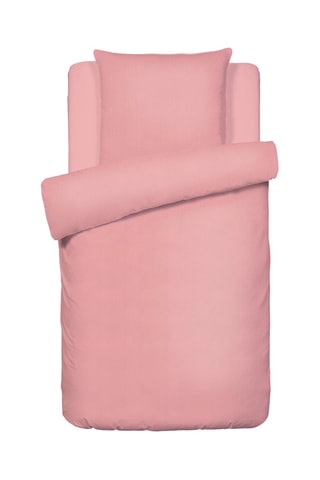 Juego de nórdico de gasa de algodón 85 hilos/cm² Uni - Rosa