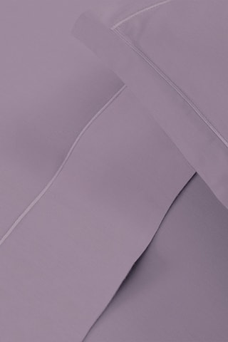 Juego de sábanas de satén de algodón 80 hilos/cm² Uni 1 baratta - Violeta