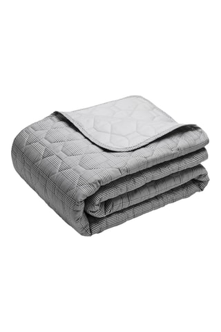 Colcha de satén de algodón 80 hilos/cm² Gris héritage  - Gris