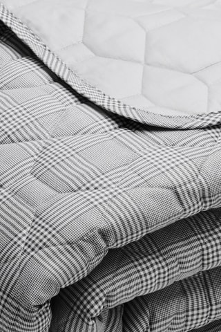 Colcha de satén de algodón 80 hilos/cm² Gris héritage  - Gris