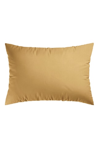 2 fundas de almohada de gasa de algodón 85 hilos/cm² Uni - Amarillo