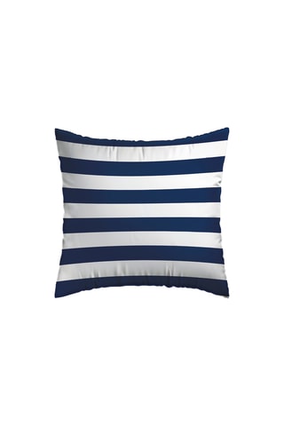 2 fundas de almohada de satén de algodón 80 hilos/cm² Marinière - Azul